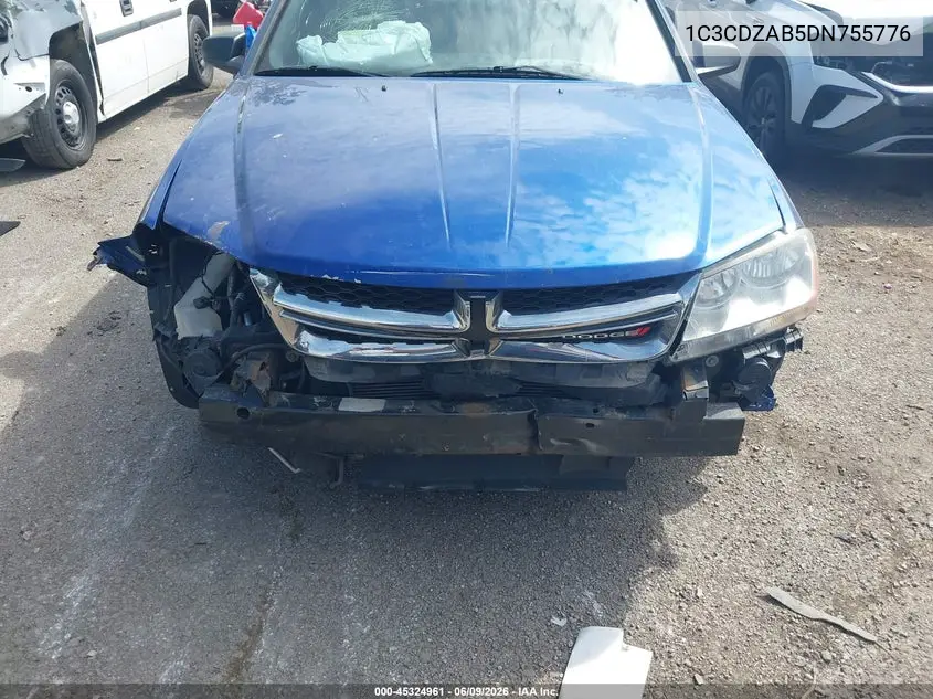 2013 Dodge Avenger Se VIN: 1C3CDZAB5DN755776 Lot: 45324961