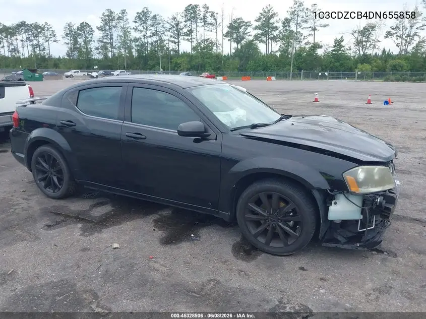 2013 Dodge Avenger Sxt VIN: 1C3CDZCB4DN655858 Lot: 45328506