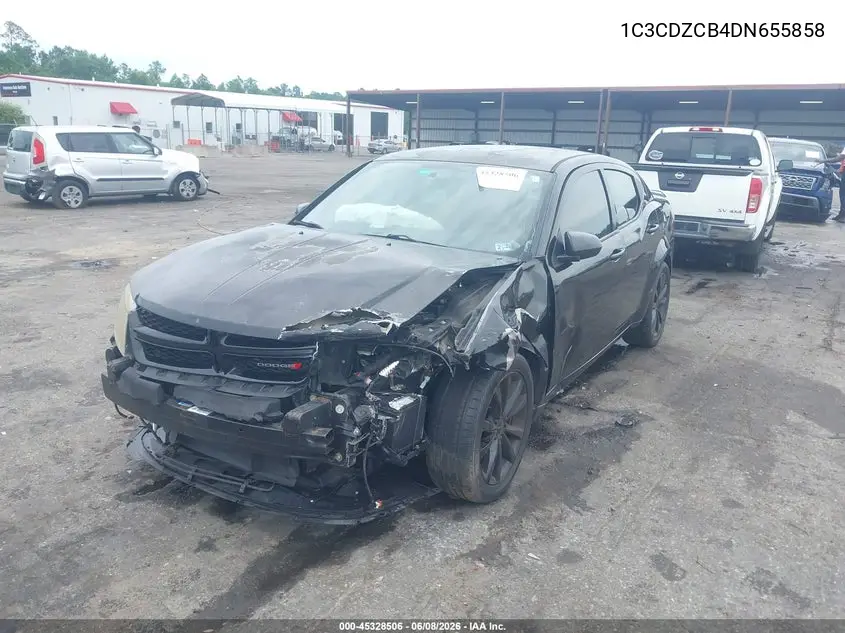 2013 Dodge Avenger Sxt VIN: 1C3CDZCB4DN655858 Lot: 45328506