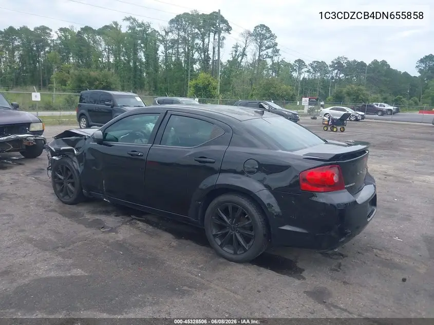 2013 Dodge Avenger Sxt VIN: 1C3CDZCB4DN655858 Lot: 45328506