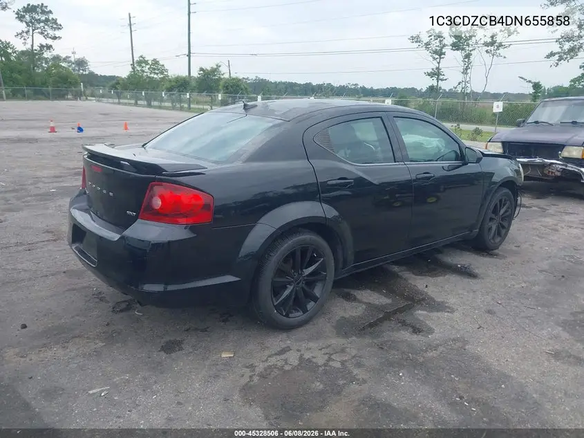 2013 Dodge Avenger Sxt VIN: 1C3CDZCB4DN655858 Lot: 45328506