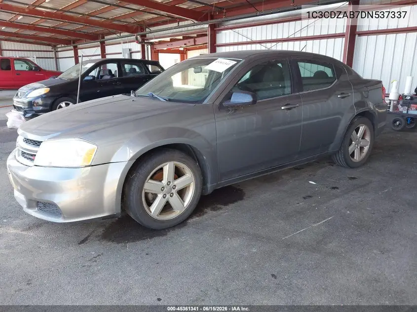 2013 Dodge Avenger Se VIN: 1C3CDZAB7DN537337 Lot: 45361341