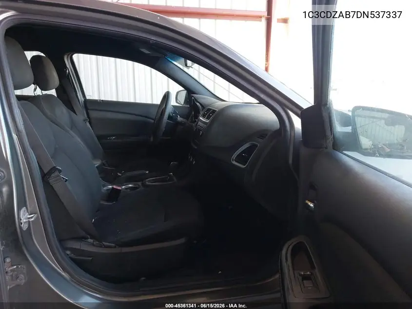 2013 Dodge Avenger Se VIN: 1C3CDZAB7DN537337 Lot: 45361341