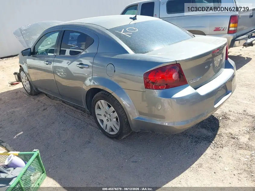 2013 Dodge Avenger Se VIN: 1C3CDZAB0DN628739 Lot: 45376279