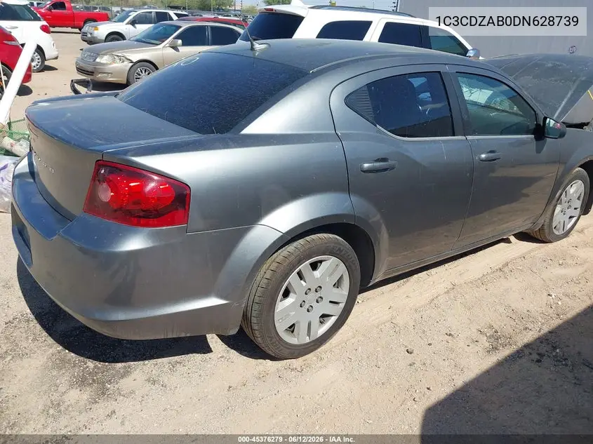 2013 Dodge Avenger Se VIN: 1C3CDZAB0DN628739 Lot: 45376279