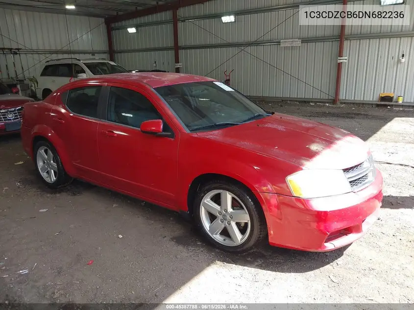 2013 Dodge Avenger Sxt VIN: 1C3CDZCB6DN682236 Lot: 45387788