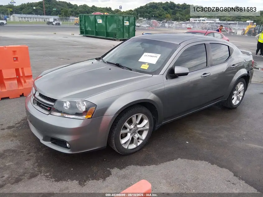 2013 Dodge Avenger R/T VIN: 1C3CDZBG8DN581583 Lot: 45398099