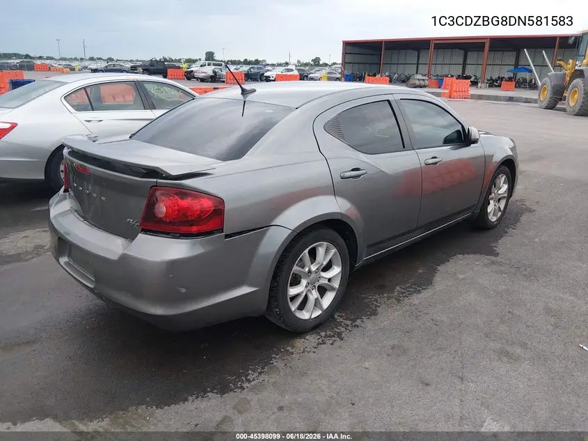 2013 Dodge Avenger R/T VIN: 1C3CDZBG8DN581583 Lot: 45398099