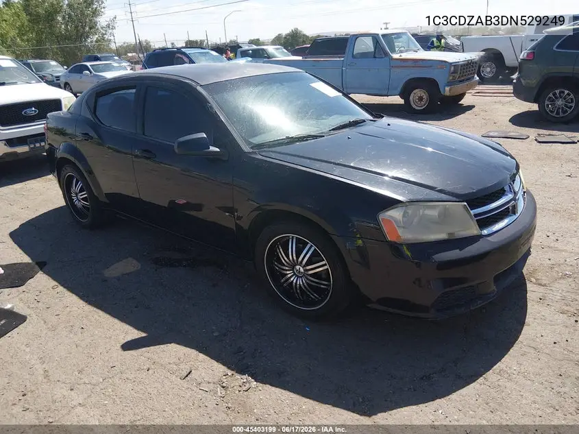 2013 Dodge Avenger Se VIN: 1C3CDZAB3DN529249 Lot: 45403199