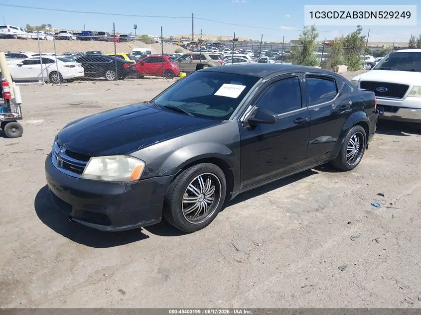 2013 Dodge Avenger Se VIN: 1C3CDZAB3DN529249 Lot: 45403199