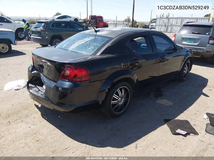 2013 Dodge Avenger Se VIN: 1C3CDZAB3DN529249 Lot: 45403199
