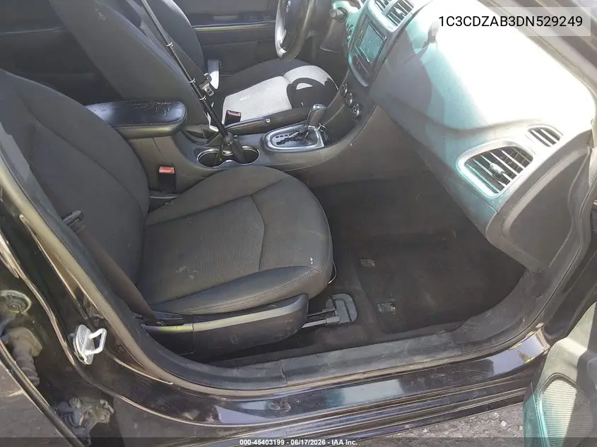 2013 Dodge Avenger Se VIN: 1C3CDZAB3DN529249 Lot: 45403199
