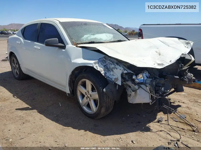 2013 Dodge Avenger Se VIN: 1C3CDZABXDN725382 Lot: 45411565