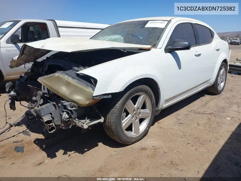 2013 Dodge Avenger Se VIN: 1C3CDZABXDN725382 Lot: 45411565