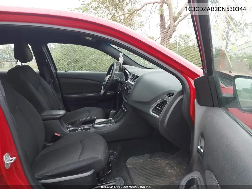 2013 Dodge Avenger Se VIN: 1C3CDZAB2DN530344 Lot: 45411709