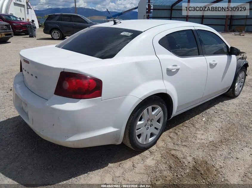 2013 Dodge Avenger Se VIN: 1C3CDZAB8DN530929 Lot: 45421582