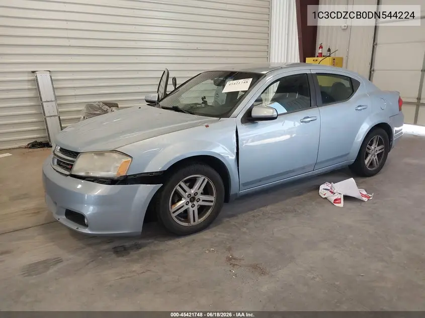 2013 Dodge Avenger Sxt VIN: 1C3CDZCB0DN544224 Lot: 45421748