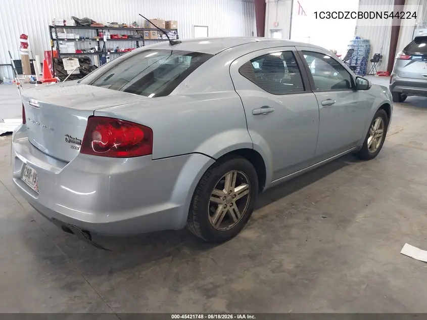 2013 Dodge Avenger Sxt VIN: 1C3CDZCB0DN544224 Lot: 45421748