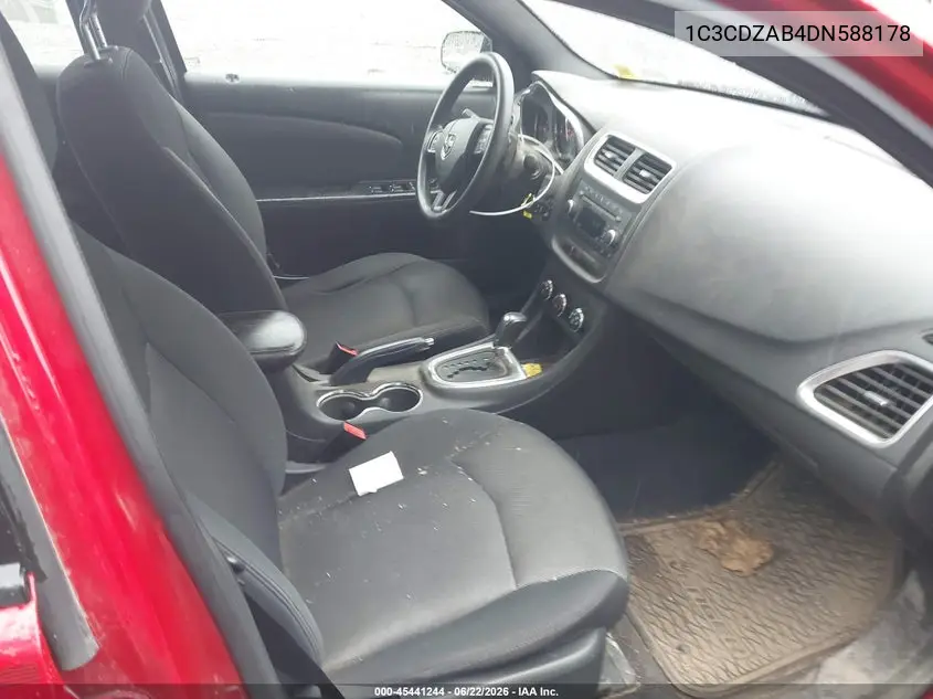 2013 Dodge Avenger Se VIN: 1C3CDZAB4DN588178 Lot: 45441244