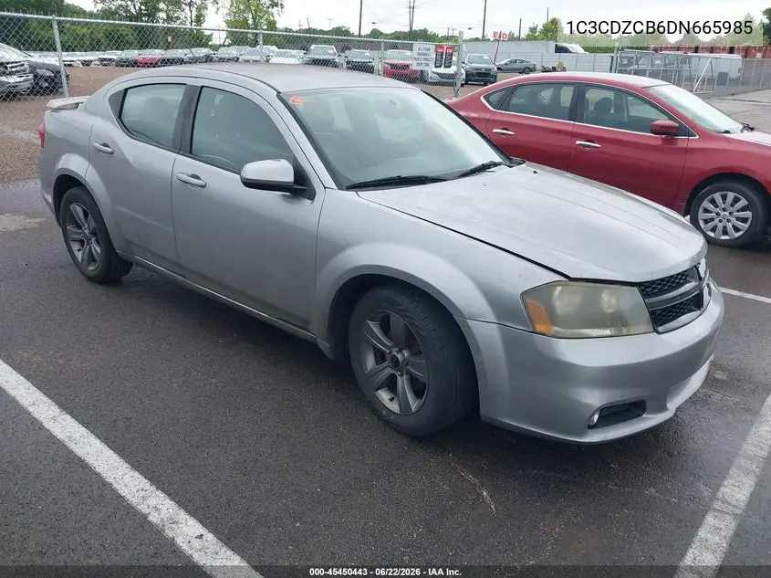 2013 Dodge Avenger Sxt VIN: 1C3CDZCB6DN665985 Lot: 45450443