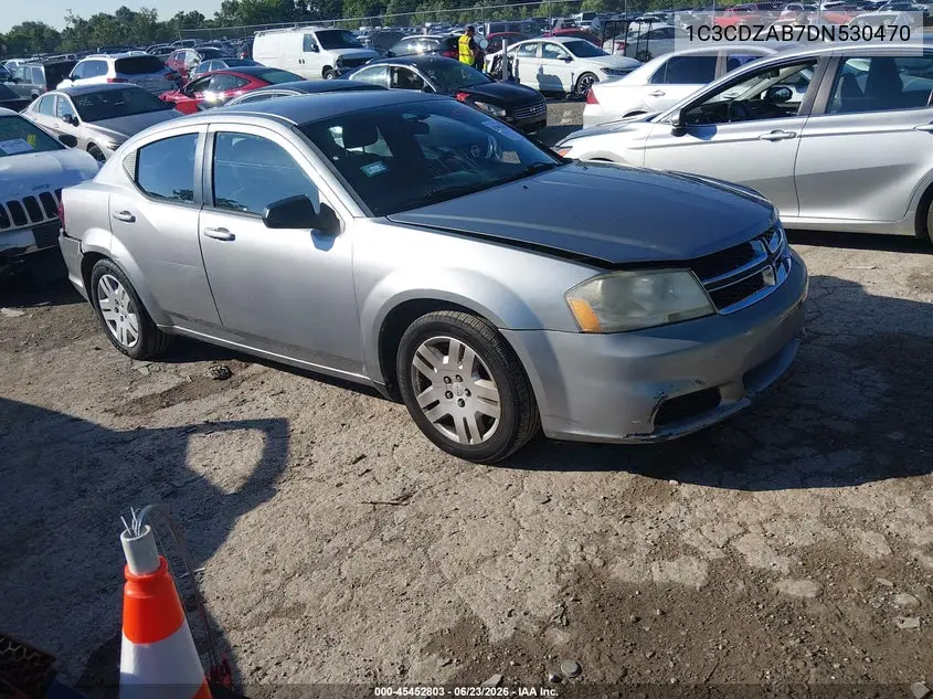 2013 Dodge Avenger Se VIN: 1C3CDZAB7DN530470 Lot: 45452803