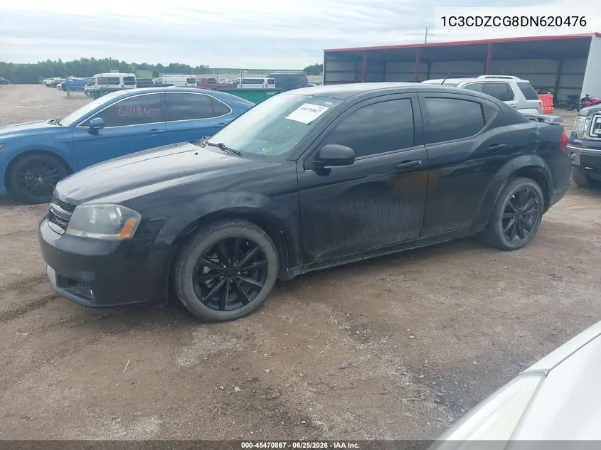 2013 Dodge Avenger Sxt VIN: 1C3CDZCG8DN620476 Lot: 45470867