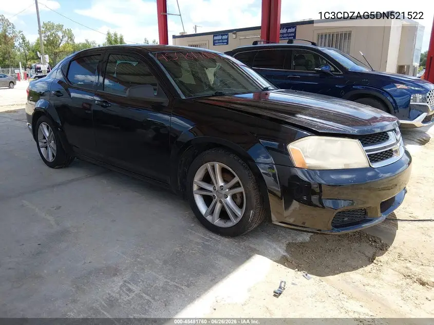 2013 Dodge Avenger Se V6 VIN: 1C3CDZAG5DN521522 Lot: 45481760