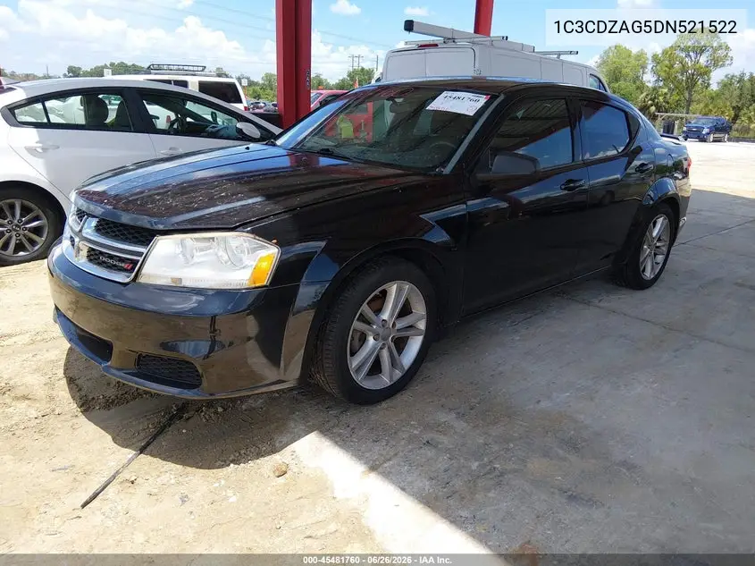 2013 Dodge Avenger Se V6 VIN: 1C3CDZAG5DN521522 Lot: 45481760