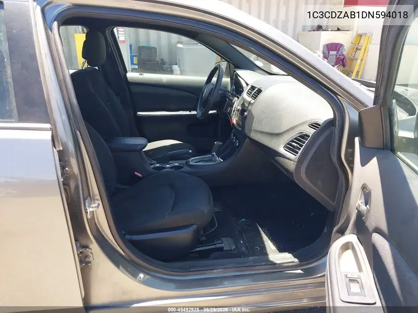 2013 Dodge Avenger Se VIN: 1C3CDZAB1DN594018 Lot: 45492925