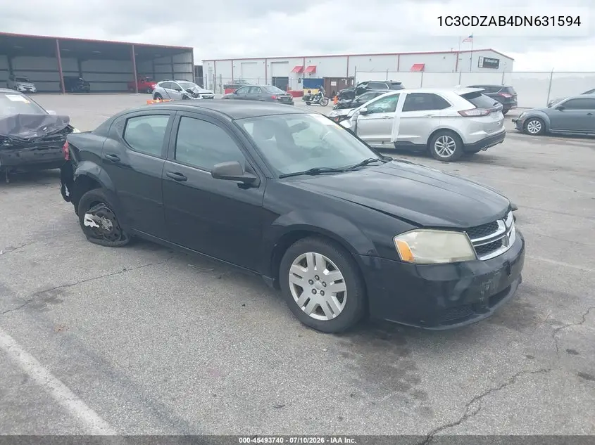 2013 Dodge Avenger Se VIN: 1C3CDZAB4DN631594 Lot: 45493740