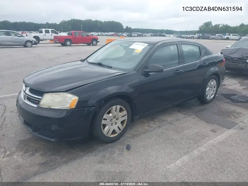 2013 Dodge Avenger Se VIN: 1C3CDZAB4DN631594 Lot: 45493740