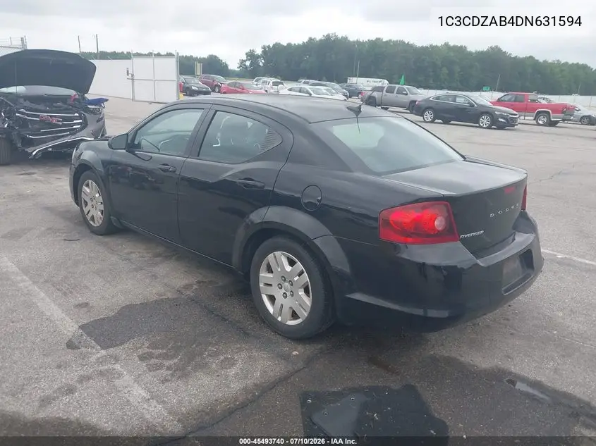 2013 Dodge Avenger Se VIN: 1C3CDZAB4DN631594 Lot: 45493740