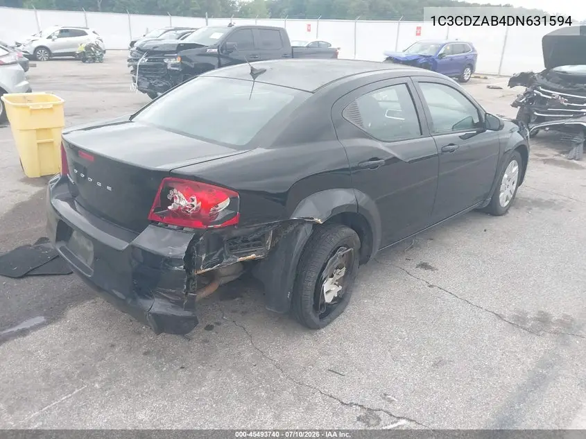 2013 Dodge Avenger Se VIN: 1C3CDZAB4DN631594 Lot: 45493740