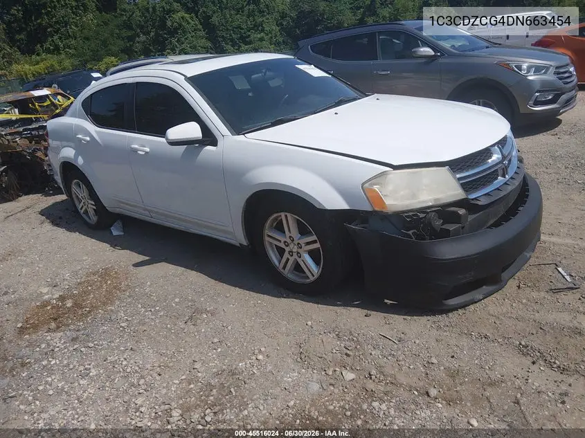 2013 Dodge Avenger Sxt VIN: 1C3CDZCG4DN663454 Lot: 45516024