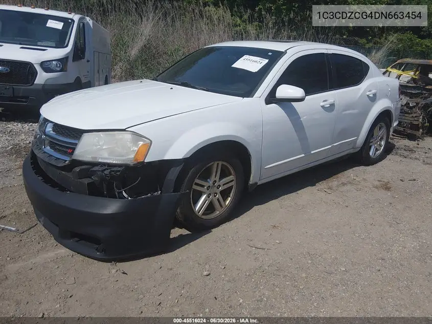 2013 Dodge Avenger Sxt VIN: 1C3CDZCG4DN663454 Lot: 45516024