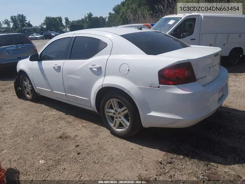 2013 Dodge Avenger Sxt VIN: 1C3CDZCG4DN663454 Lot: 45516024