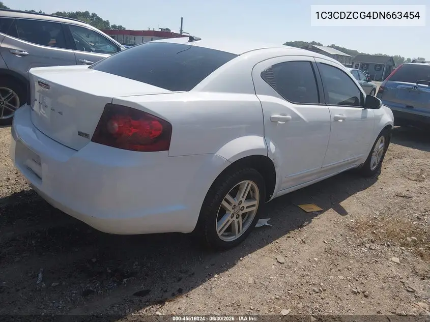 2013 Dodge Avenger Sxt VIN: 1C3CDZCG4DN663454 Lot: 45516024
