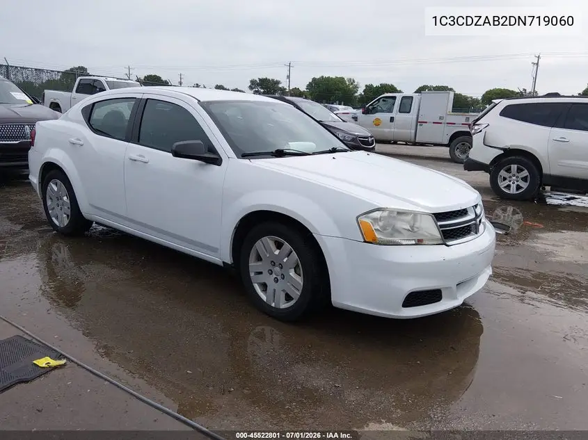 2013 Dodge Avenger Se VIN: 1C3CDZAB2DN719060 Lot: 45522801