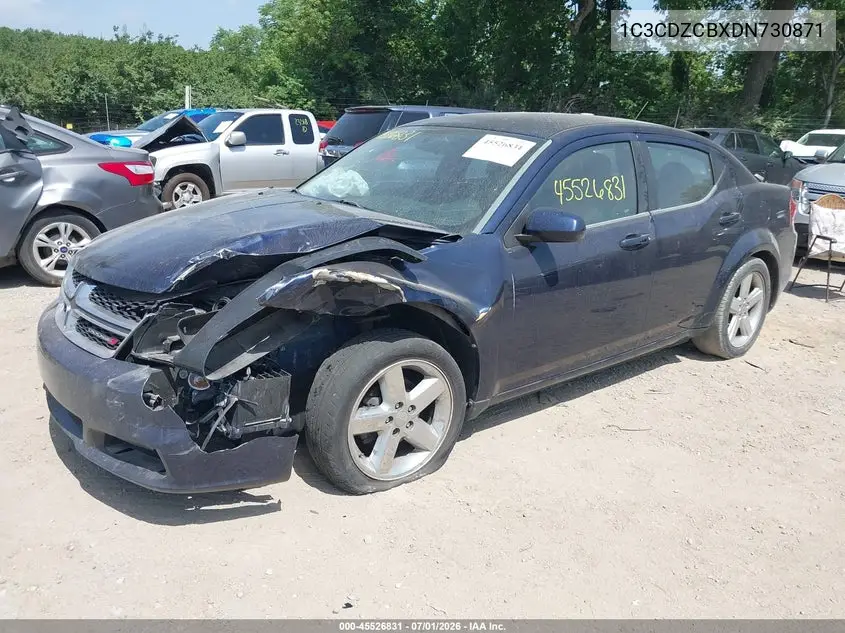 2013 Dodge Avenger Sxt VIN: 1C3CDZCBXDN730871 Lot: 45526831