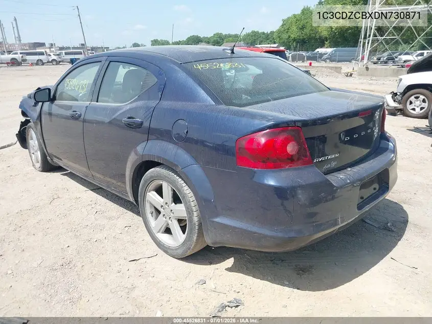 2013 Dodge Avenger Sxt VIN: 1C3CDZCBXDN730871 Lot: 45526831