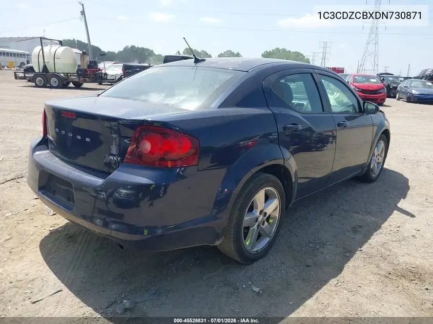 2013 Dodge Avenger Sxt VIN: 1C3CDZCBXDN730871 Lot: 45526831