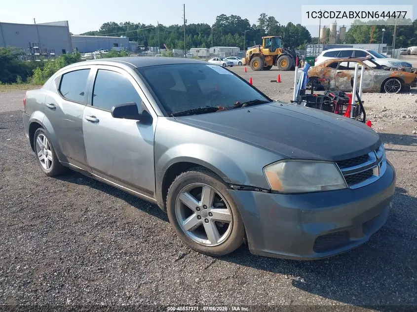 2013 Dodge Avenger Se VIN: 1C3CDZABXDN644477 Lot: 45537371