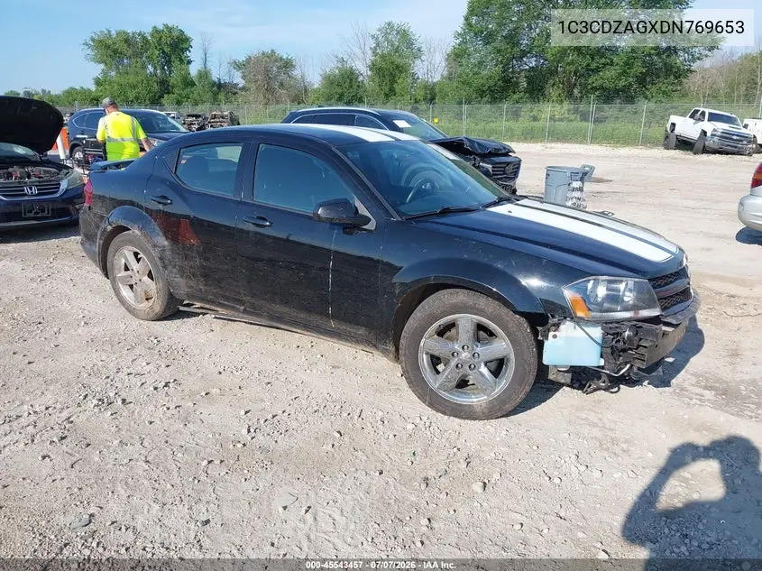 2013 Dodge Avenger Se V6 VIN: 1C3CDZAGXDN769653 Lot: 45543457