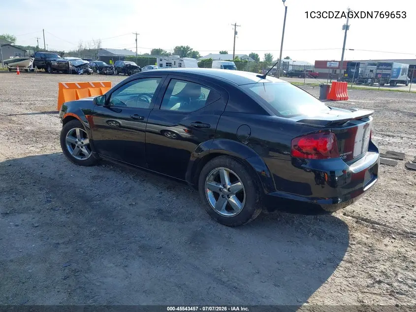 2013 Dodge Avenger Se V6 VIN: 1C3CDZAGXDN769653 Lot: 45543457