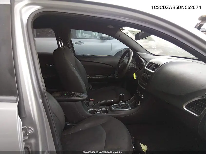 2013 Dodge Avenger Se VIN: 1C3CDZAB5DN562074 Lot: 45543623