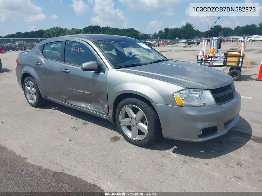 2013 Dodge Avenger Sxt VIN: 1C3CDZCB7DN582873 Lot: 45543700