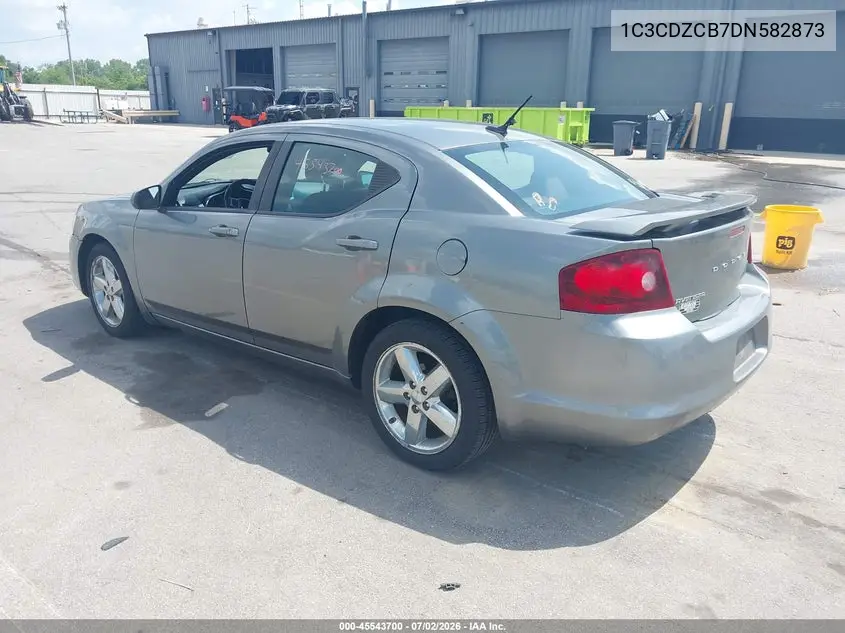 2013 Dodge Avenger Sxt VIN: 1C3CDZCB7DN582873 Lot: 45543700