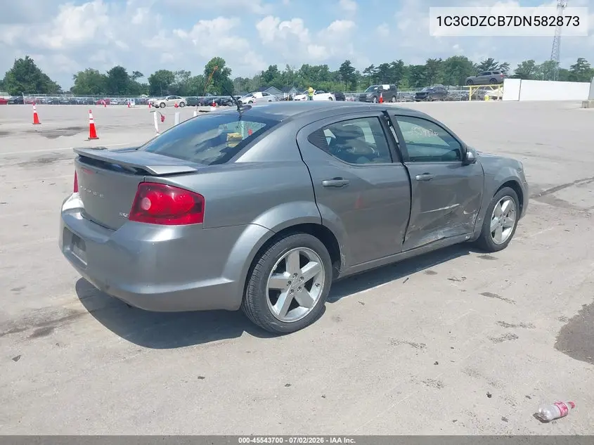 2013 Dodge Avenger Sxt VIN: 1C3CDZCB7DN582873 Lot: 45543700