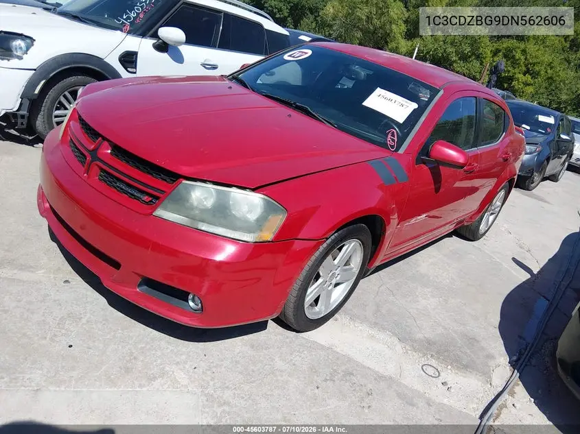2013 Dodge Avenger R/T VIN: 1C3CDZBG9DN562606 Lot: 45603787