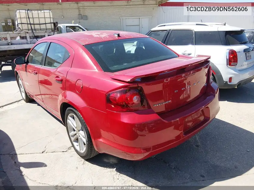 2013 Dodge Avenger R/T VIN: 1C3CDZBG9DN562606 Lot: 45603787